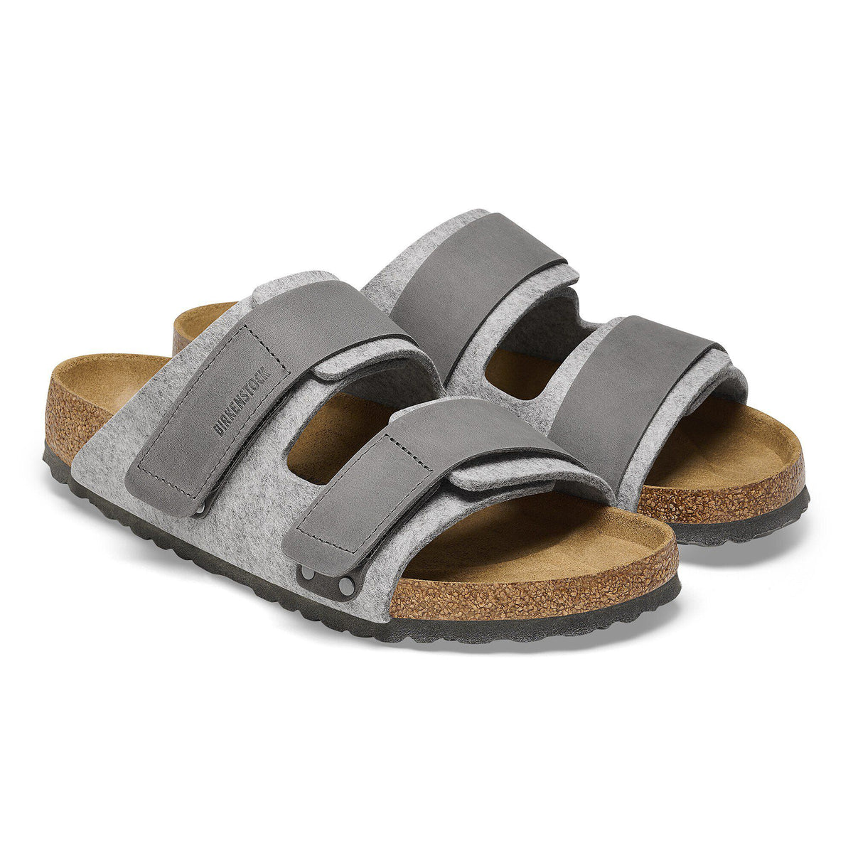 Uji Natural Leather-Felt in Color Light Gray | Birkenstock