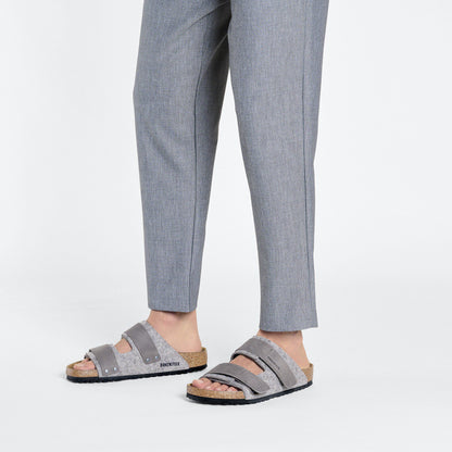 Uji Natural Leather-Felt in Color Light Gray | Birkenstock