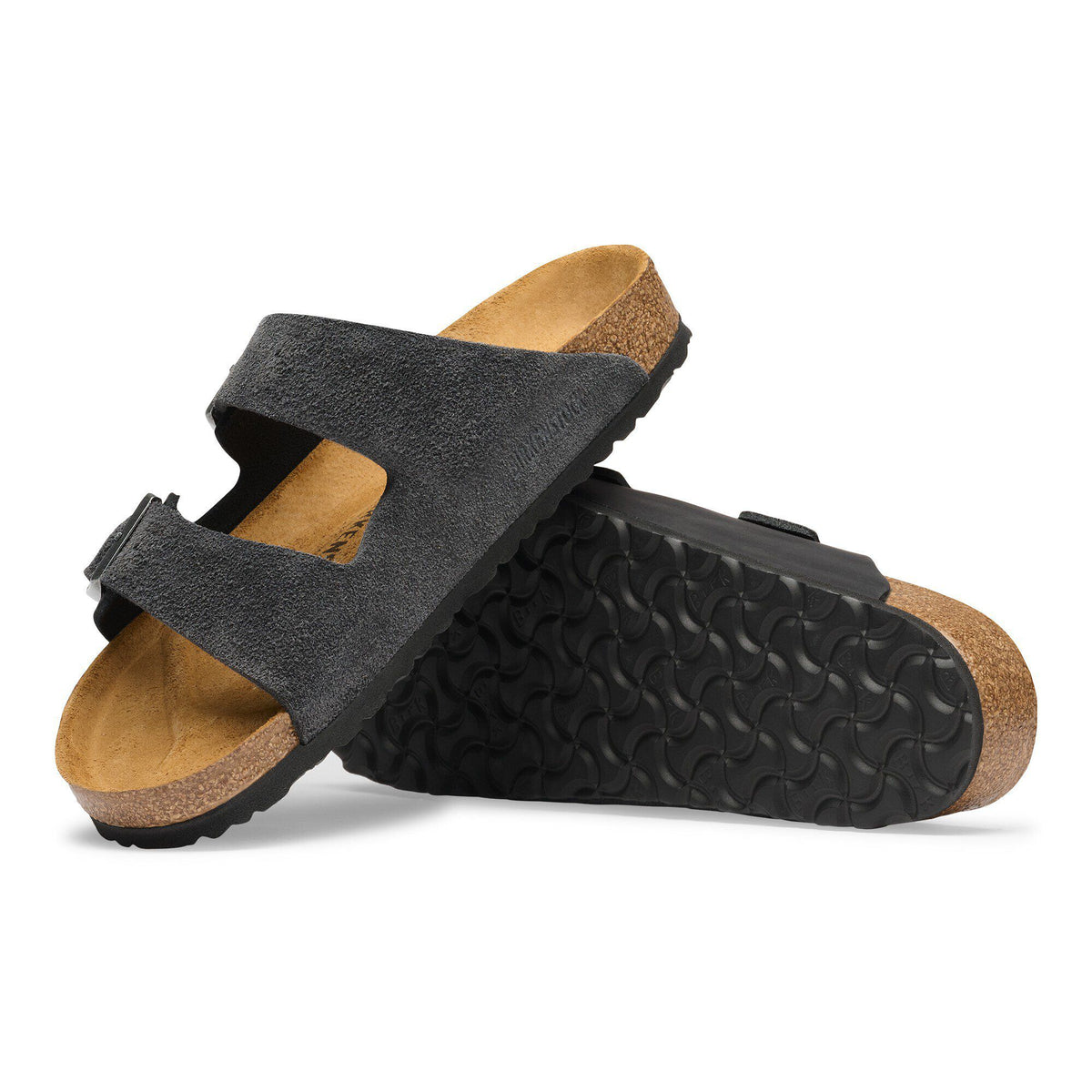 Arizona Mixed Leather in Color Charcoal | Birkenstock