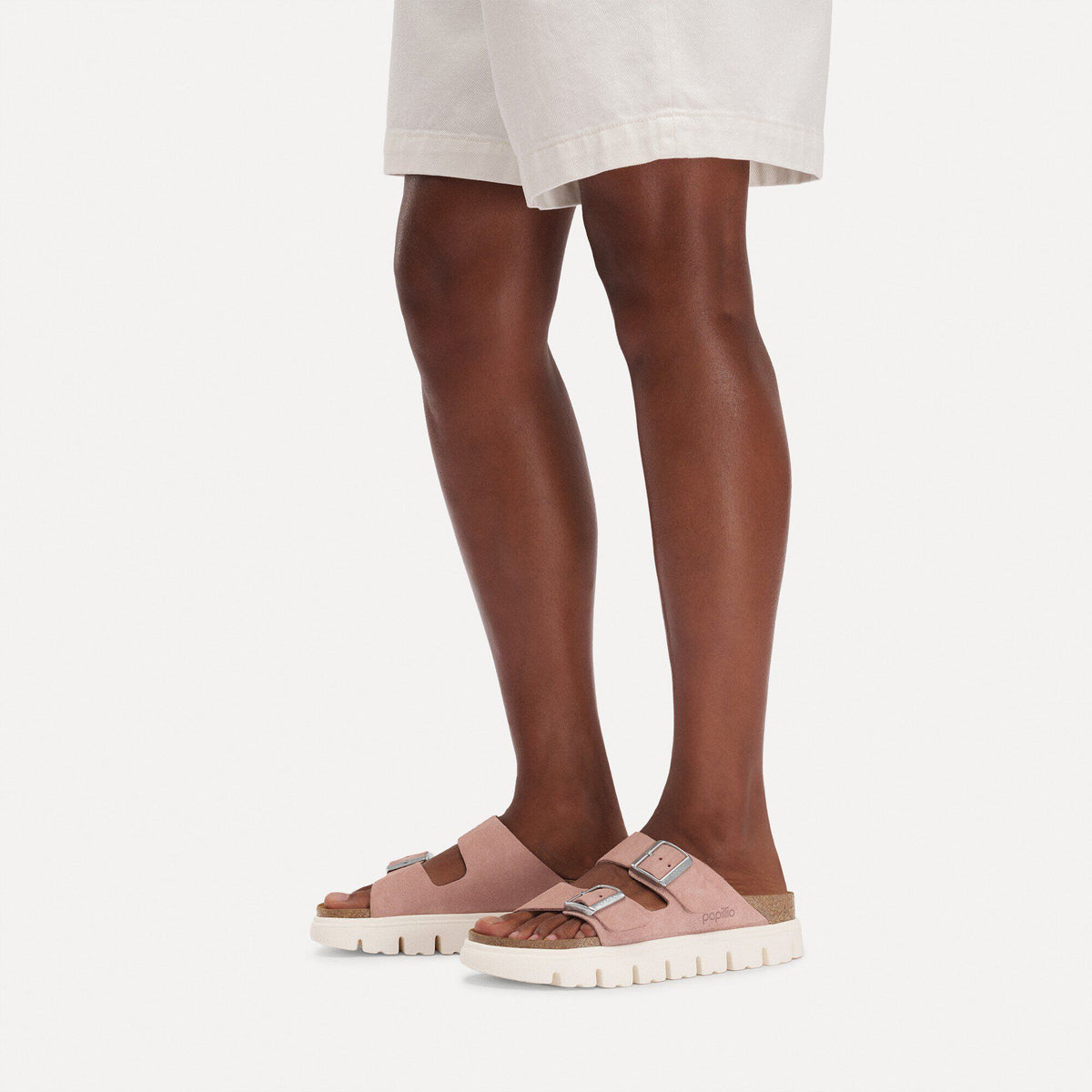 Arizona Chunky Suede Leather in Color Pink Clay | Birkenstock