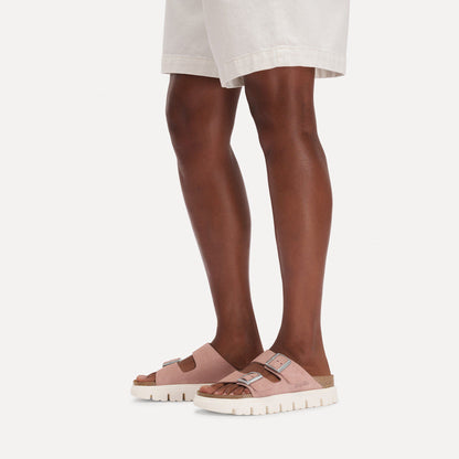 Arizona Chunky Suede Leather in Color Pink Clay | Birkenstock