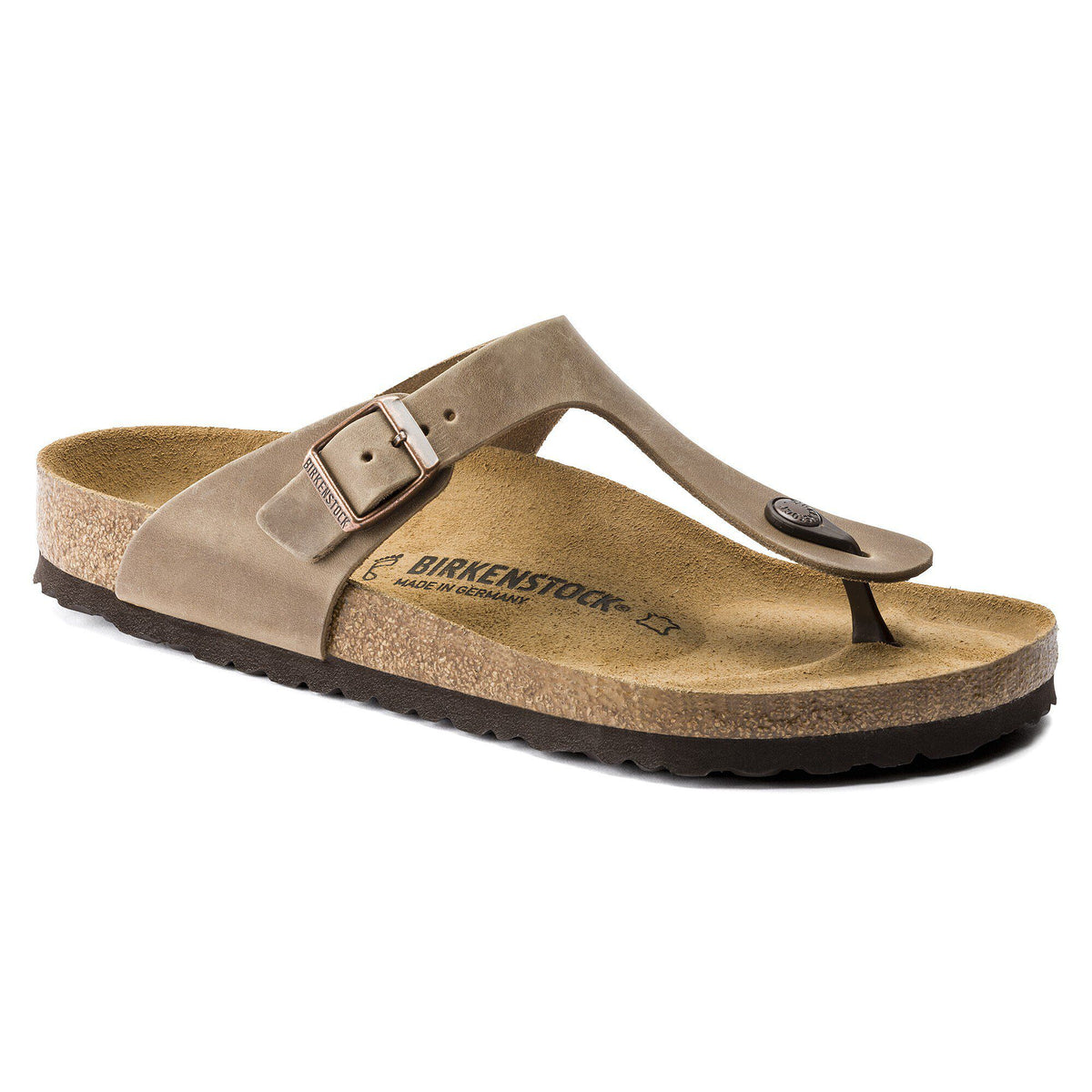 Gizeh Oiled Leather in Color Tobacco Brown | Birkenstock