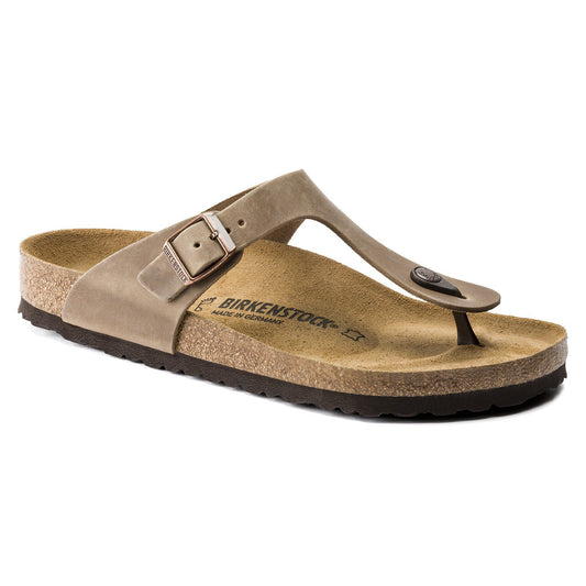 Gizeh Oiled Leather in Color Tobacco Brown | Birkenstock