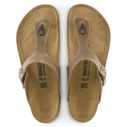 Gizeh Oiled Leather in Color Tobacco Brown | Birkenstock