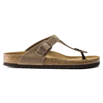 Gizeh Oiled Leather in Color Tobacco Brown | Birkenstock