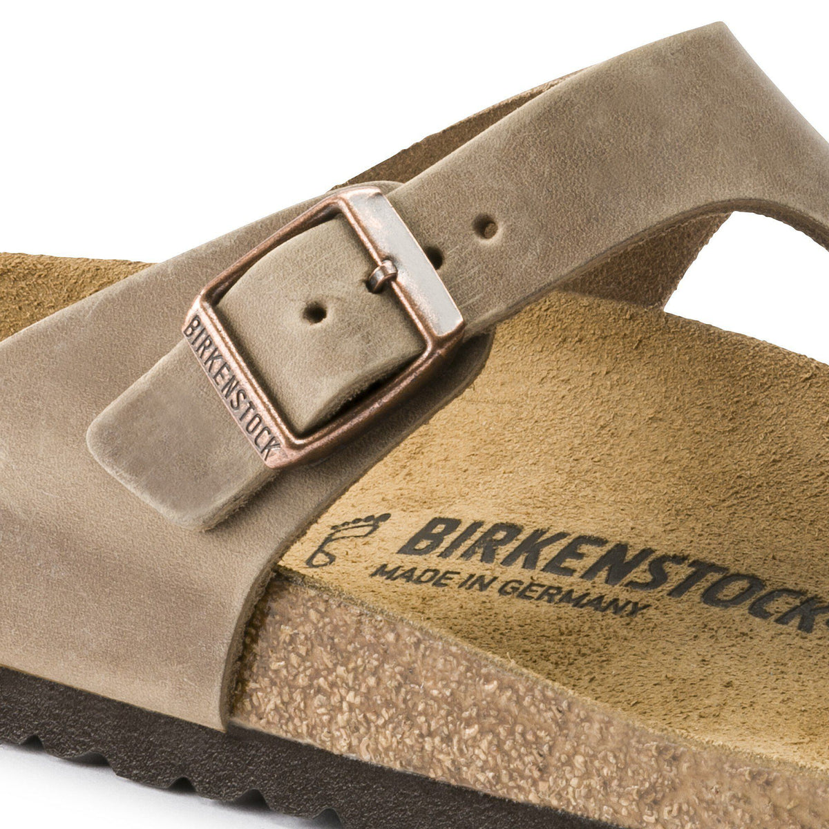 Gizeh Oiled Leather in Color Tobacco Brown | Birkenstock