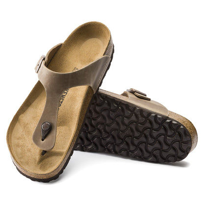 Gizeh Oiled Leather in Color Tobacco Brown | Birkenstock