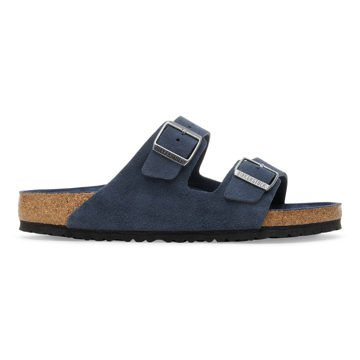 Arizona Soft Footbed Suede Leather in Color New Navy Tonal | Birkenstock