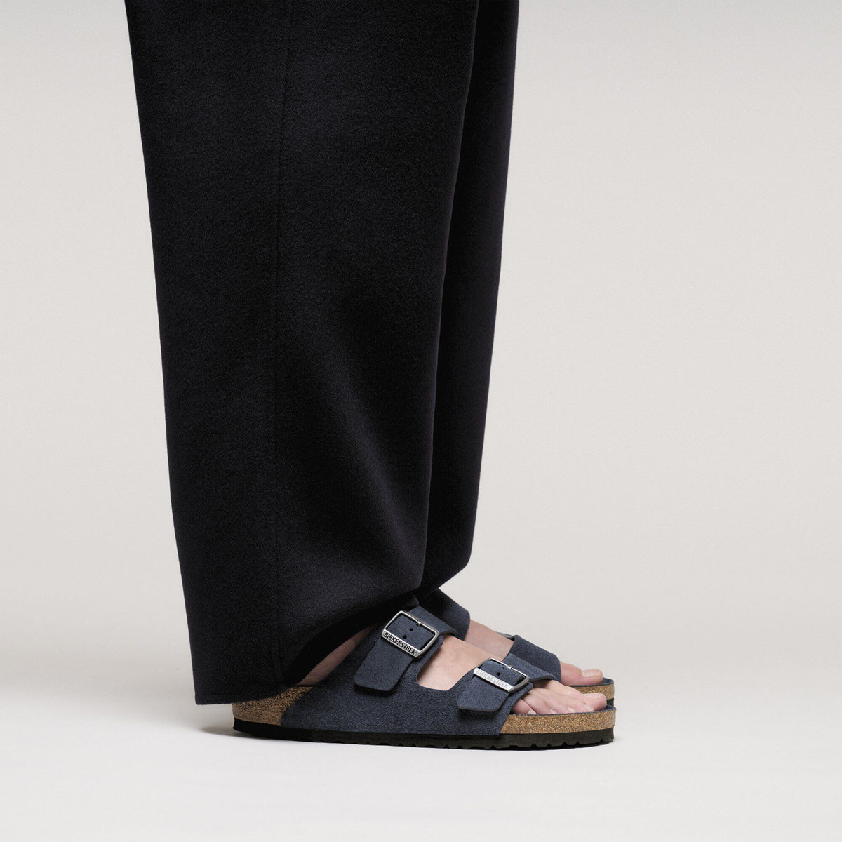 Arizona Soft Footbed Suede Leather in Color New Navy Tonal | Birkenstock
