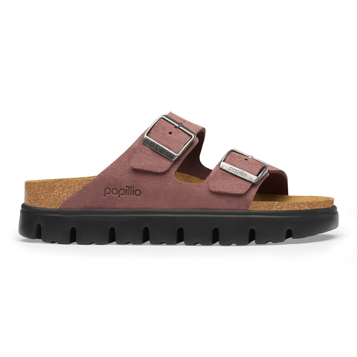 Arizona Chunky Suede Leather in Color Pepper | Birkenstock