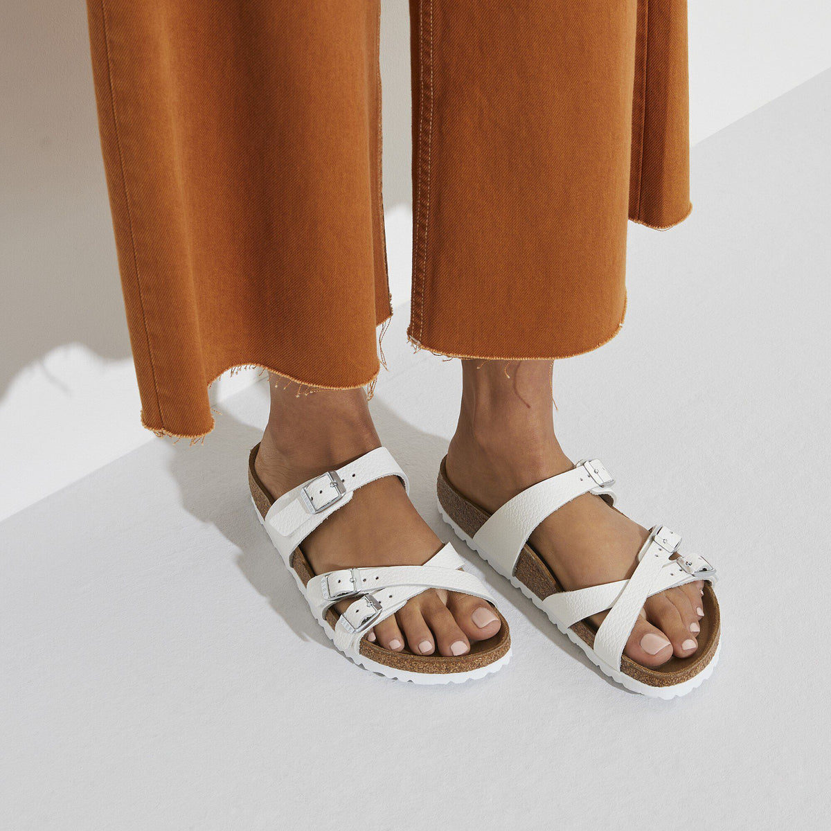 Franca Leather in Color White | Birkenstock