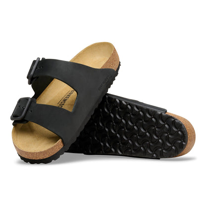 Arizona Wire Buckle Nubuck Leather in Color Black | Birkenstock