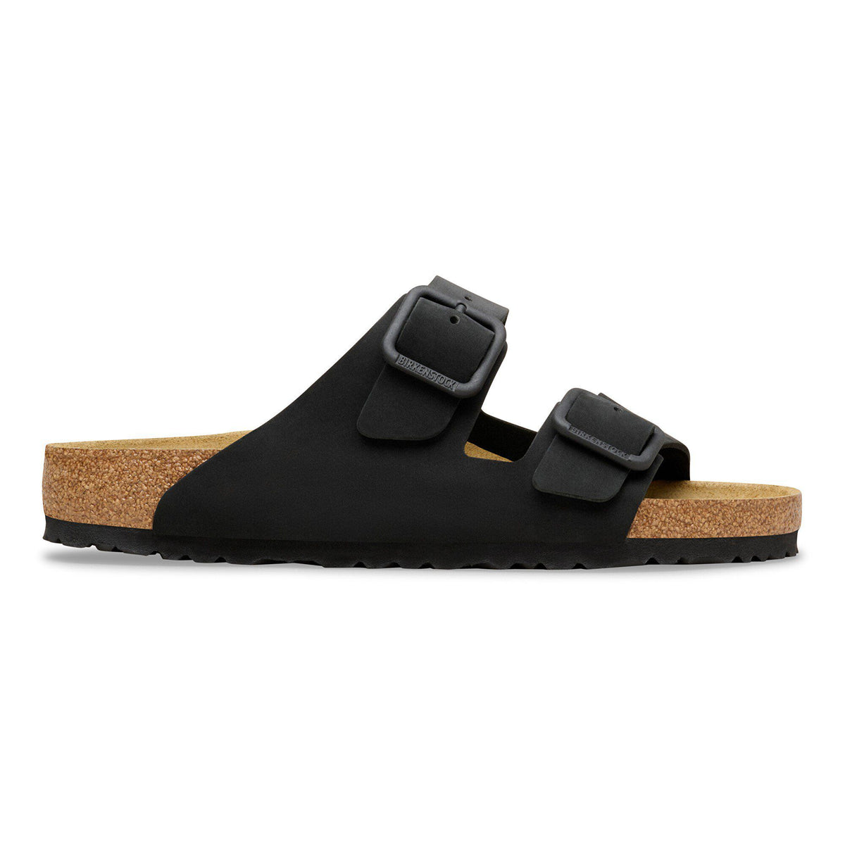 Arizona Wire Buckle Nubuck Leather in Color Black | Birkenstock