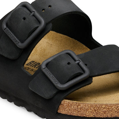 Arizona Wire Buckle Nubuck Leather in Color Black | Birkenstock