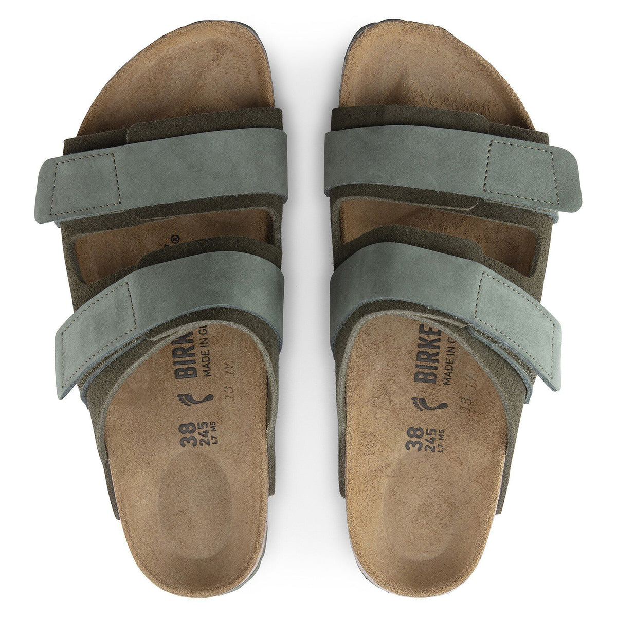 Uji Nubuck-Suede Leather in Color Thyme | Birkenstock