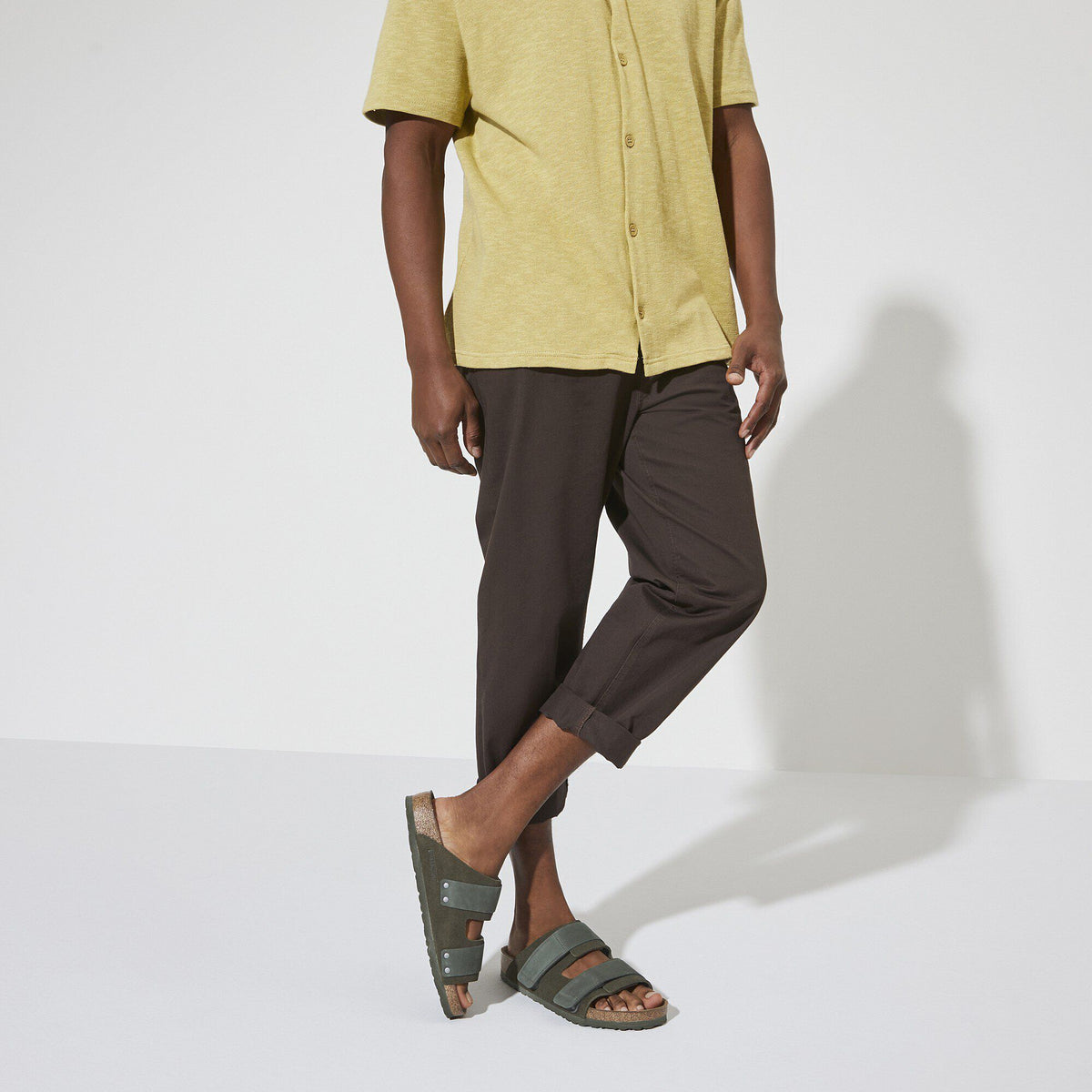 Uji Nubuck-Suede Leather in Color Thyme | Birkenstock