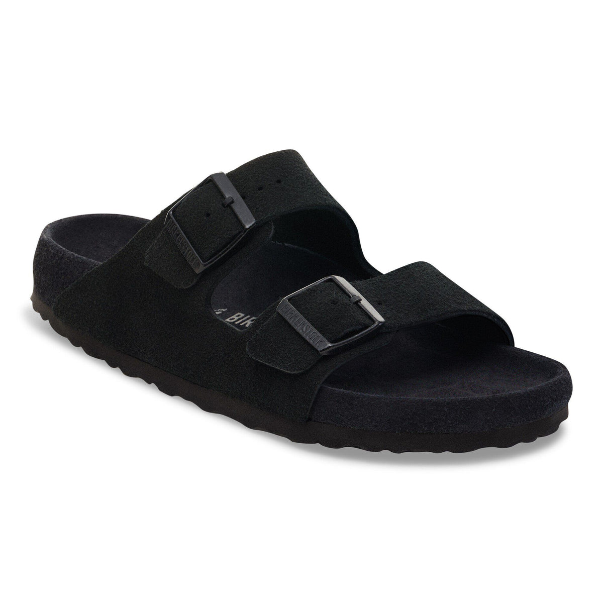 Arizona Suede Leather in Color Black | Birkenstock