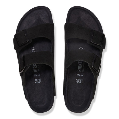 Arizona Suede Leather in Color Black | Birkenstock