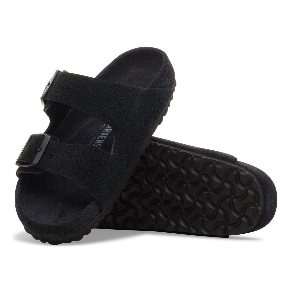Arizona Suede Leather in Color Black | Birkenstock