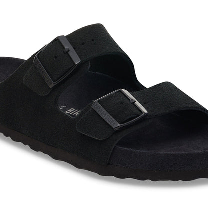 Arizona Suede Leather in Color Black | Birkenstock