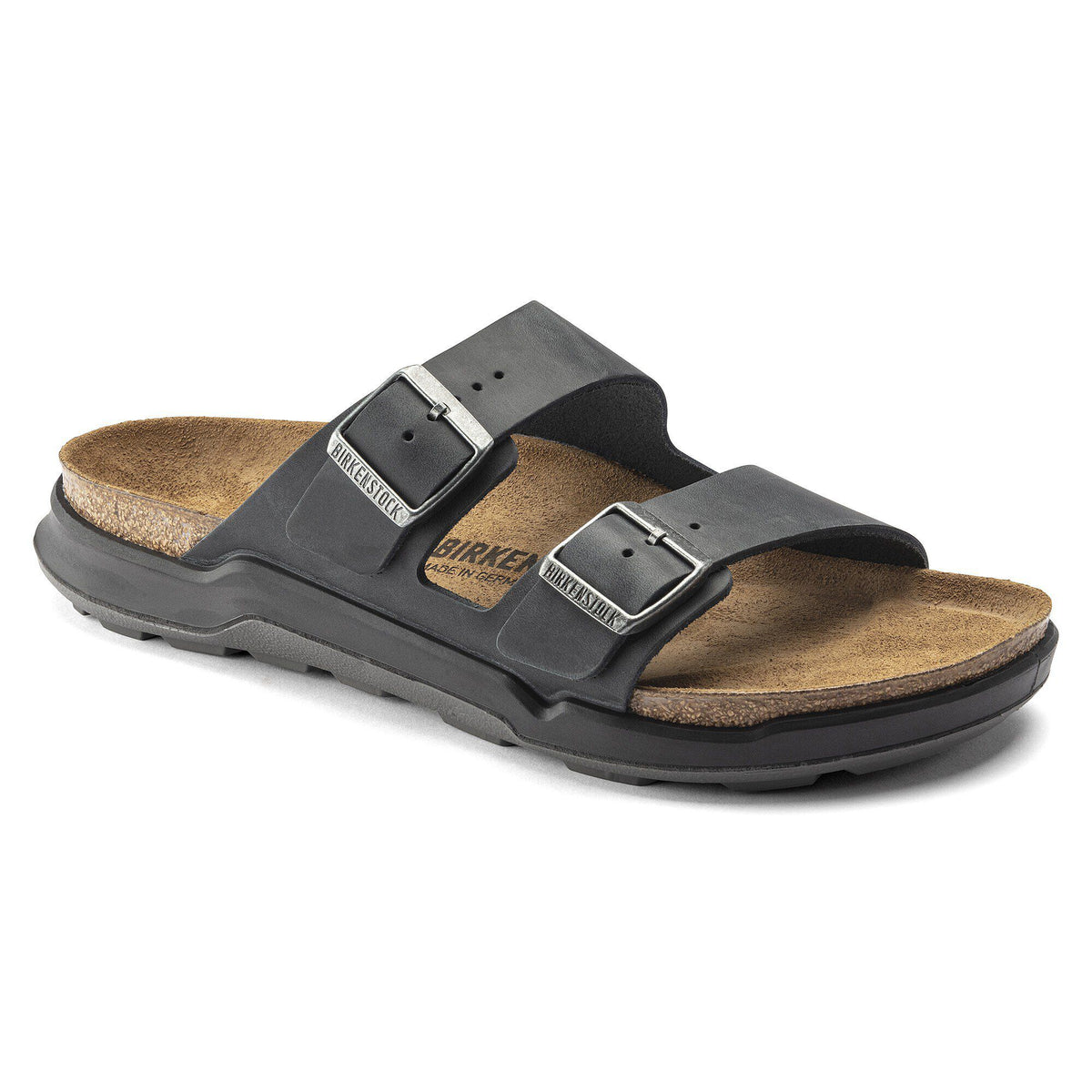 Arizona Crosstown Men Oiled Leather in Color Black | Birkenstock