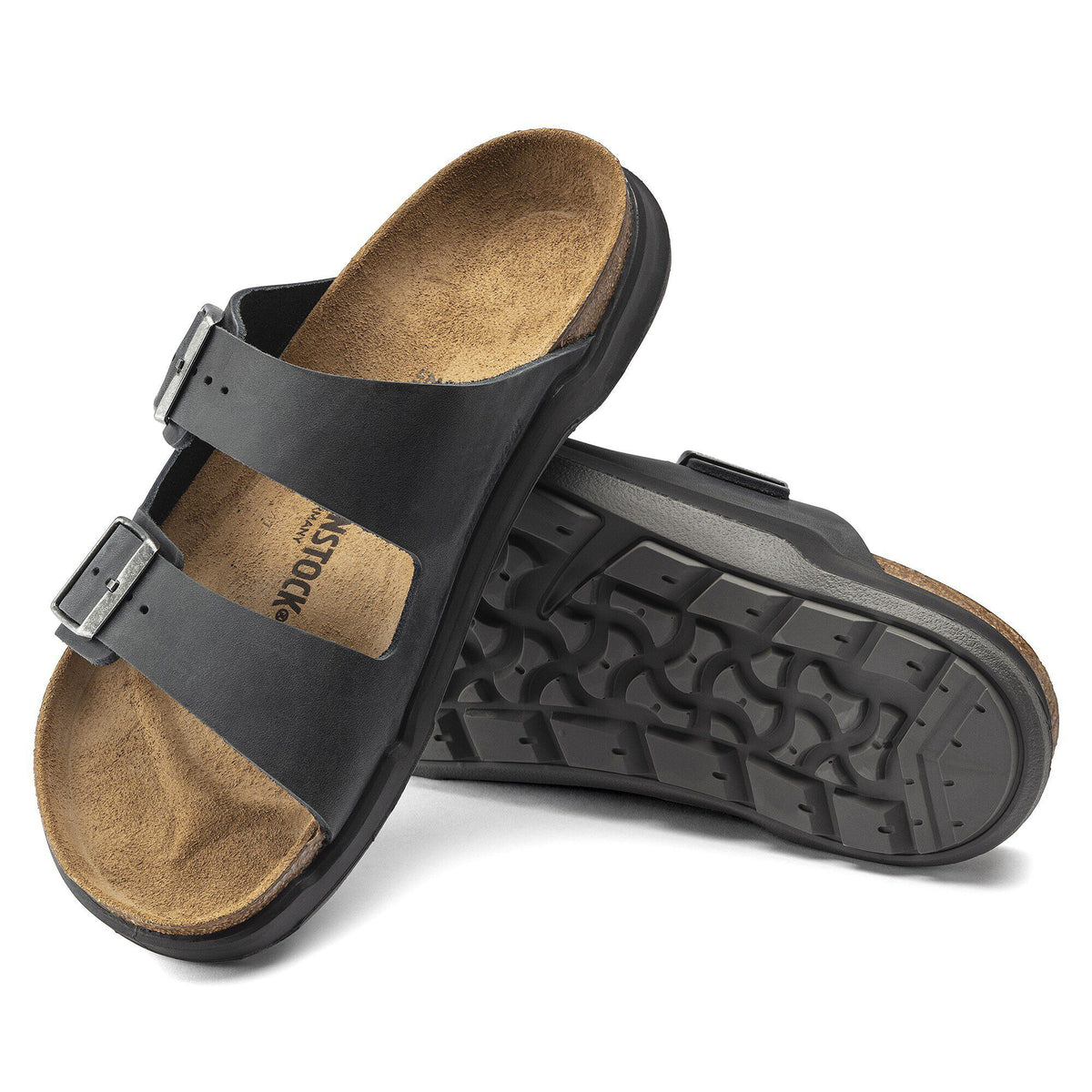 Arizona Crosstown Men Oiled Leather in Color Black | Birkenstock