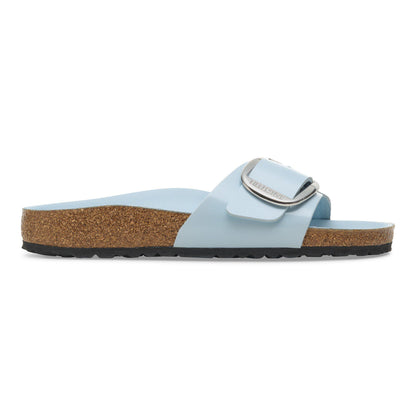 Madrid Big Buckle Natural Leather Patent in Color High Shine Baby Blue | Birkenstock