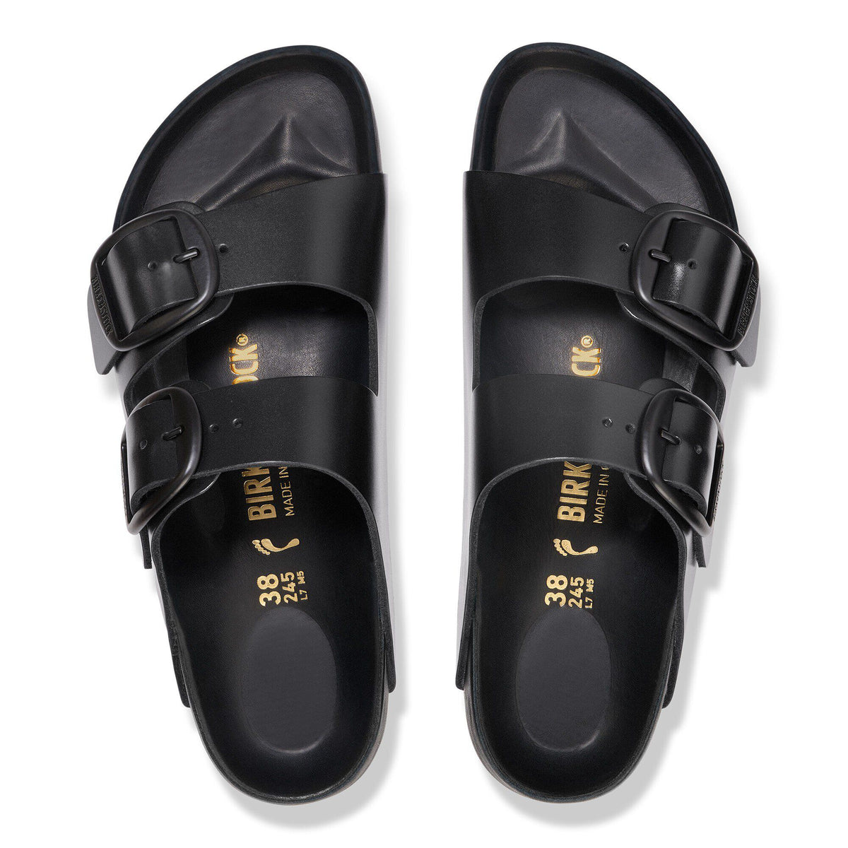 Arizona Big Buckle Leather in Color New Dressy Black | Birkenstock