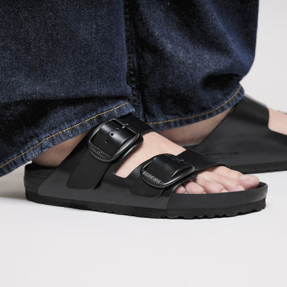 Arizona Big Buckle Leather in Color New Dressy Black | Birkenstock