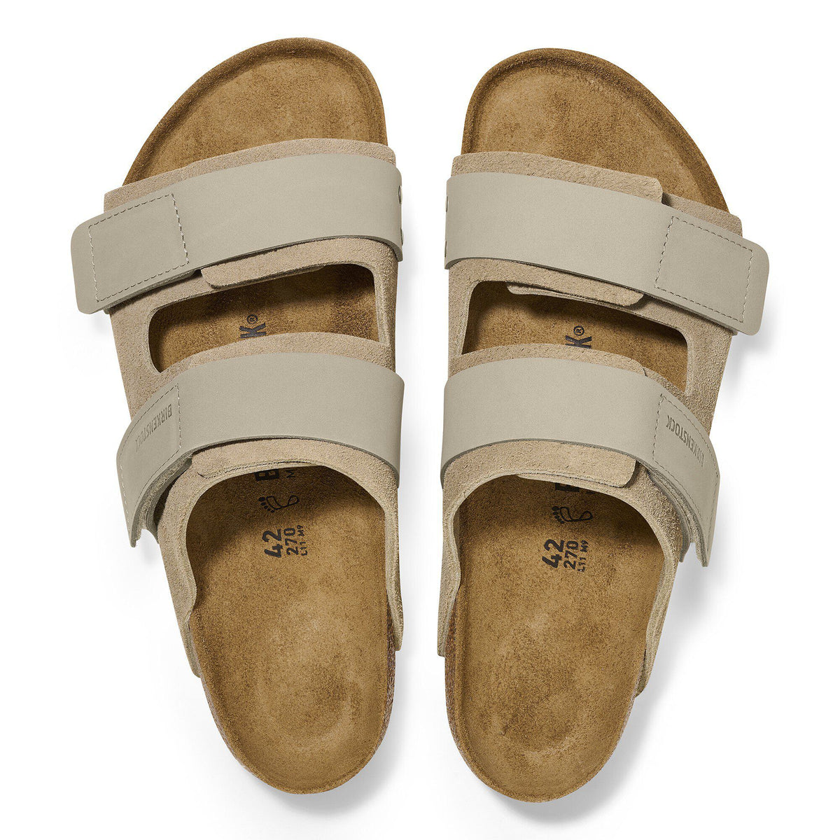 Uji Nubuck-Suede Leather in Color Taupe | Birkenstock