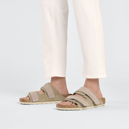 Uji Nubuck-Suede Leather in Color Taupe | Birkenstock