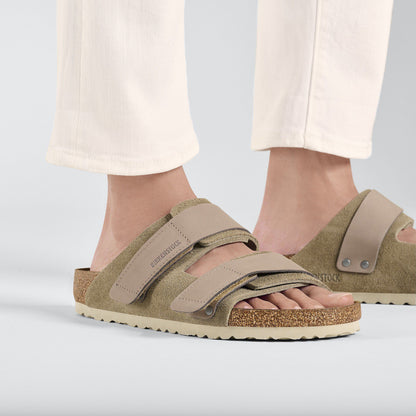 Uji Nubuck-Suede Leather in Color Taupe | Birkenstock