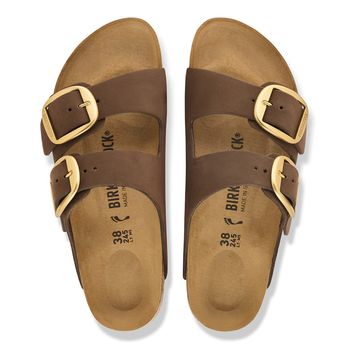 Arizona Big Buckle Nubuck Leather in Color Carafe | Birkenstock
