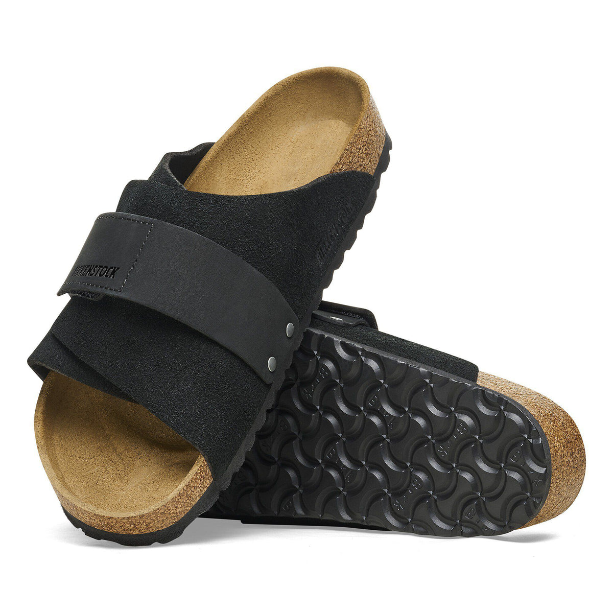 Kyoto Nubuck-Suede Leather in Color Black | Birkenstock