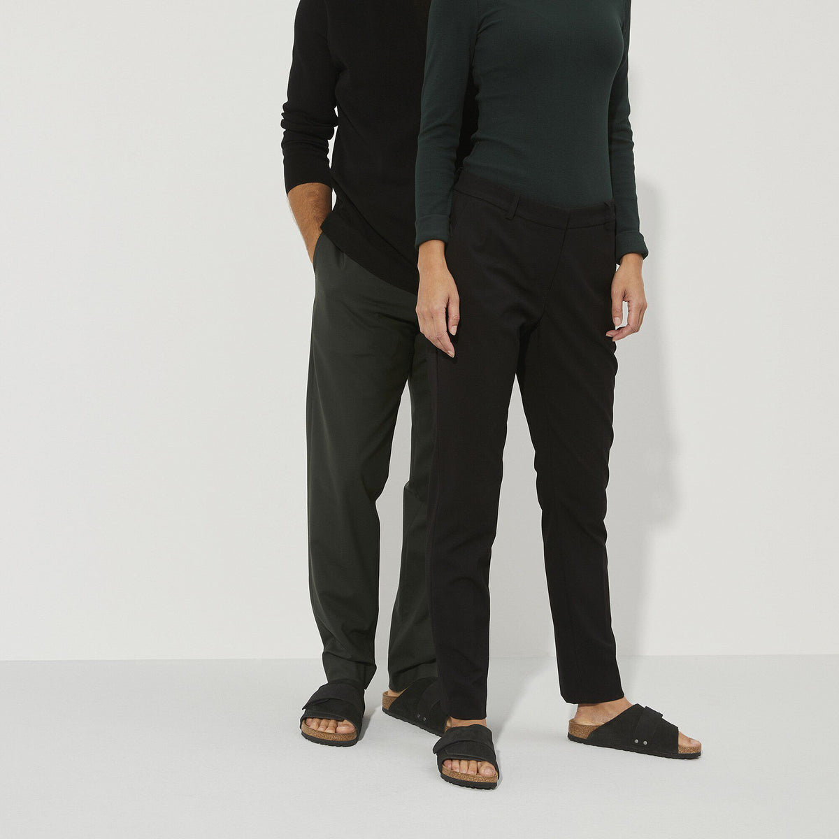 Kyoto Nubuck-Suede Leather in Color Black | Birkenstock