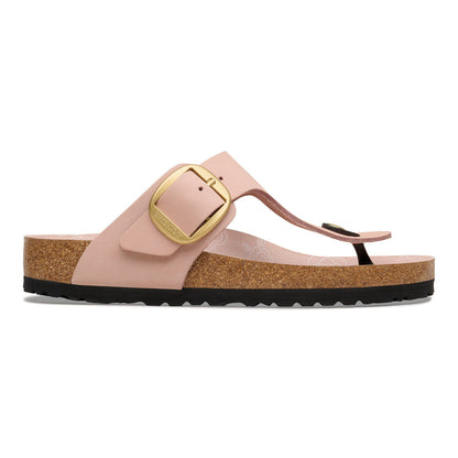 Gizeh Big Buckle Nubuck Leather in Color Soft Pink | Birkenstock