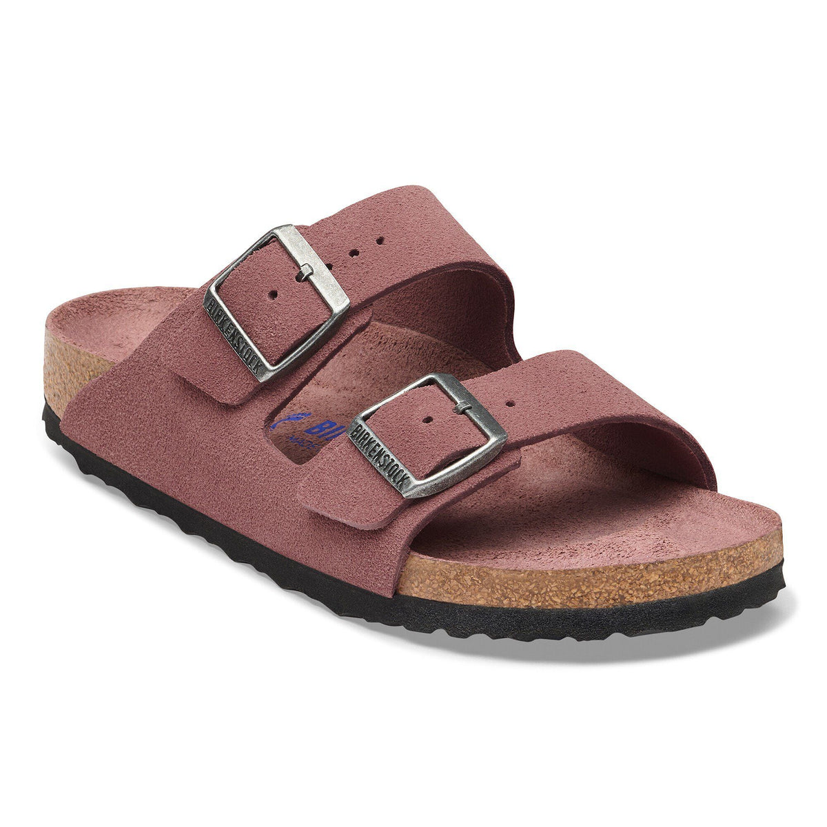 Arizona Soft Footbed Suede Leather in Color Pepper | Birkenstock