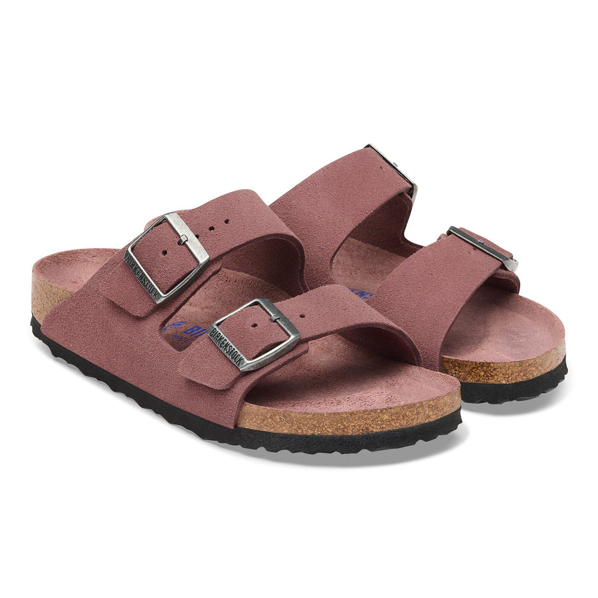 Arizona Soft Footbed Suede Leather in Color Pepper | Birkenstock