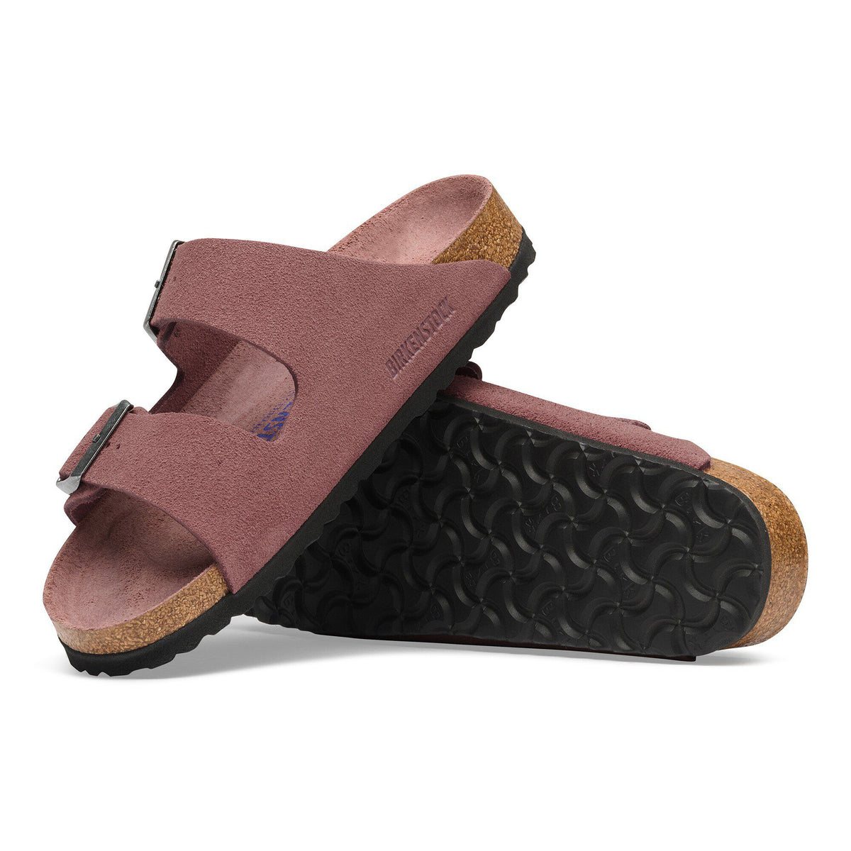 Arizona Soft Footbed Suede Leather in Color Pepper | Birkenstock