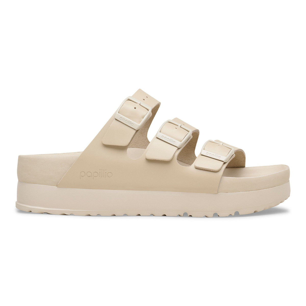 Florida Flex Platform Leather in Color Oyster | Birkenstock