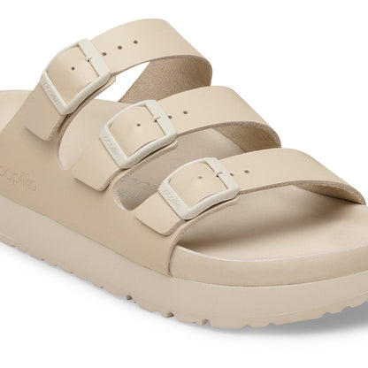 Florida Flex Platform Leather in Color Oyster | Birkenstock