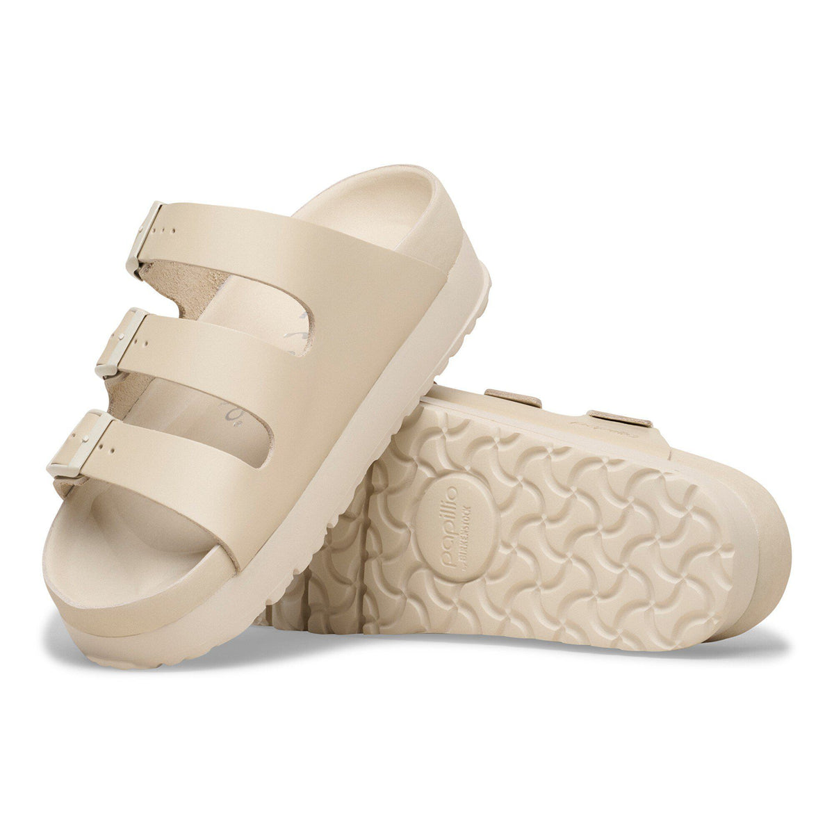 Florida Flex Platform Leather in Color Oyster | Birkenstock