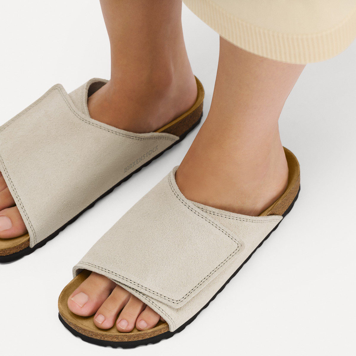 Solana Suede Leather in Color Oyster | Birkenstock