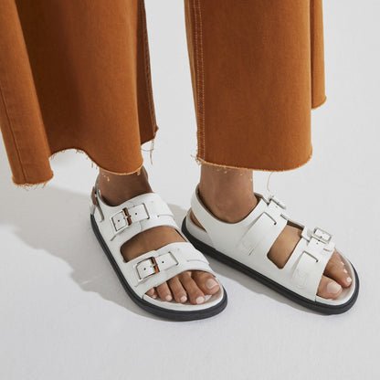Cannes Leather in Color White | Birkenstock