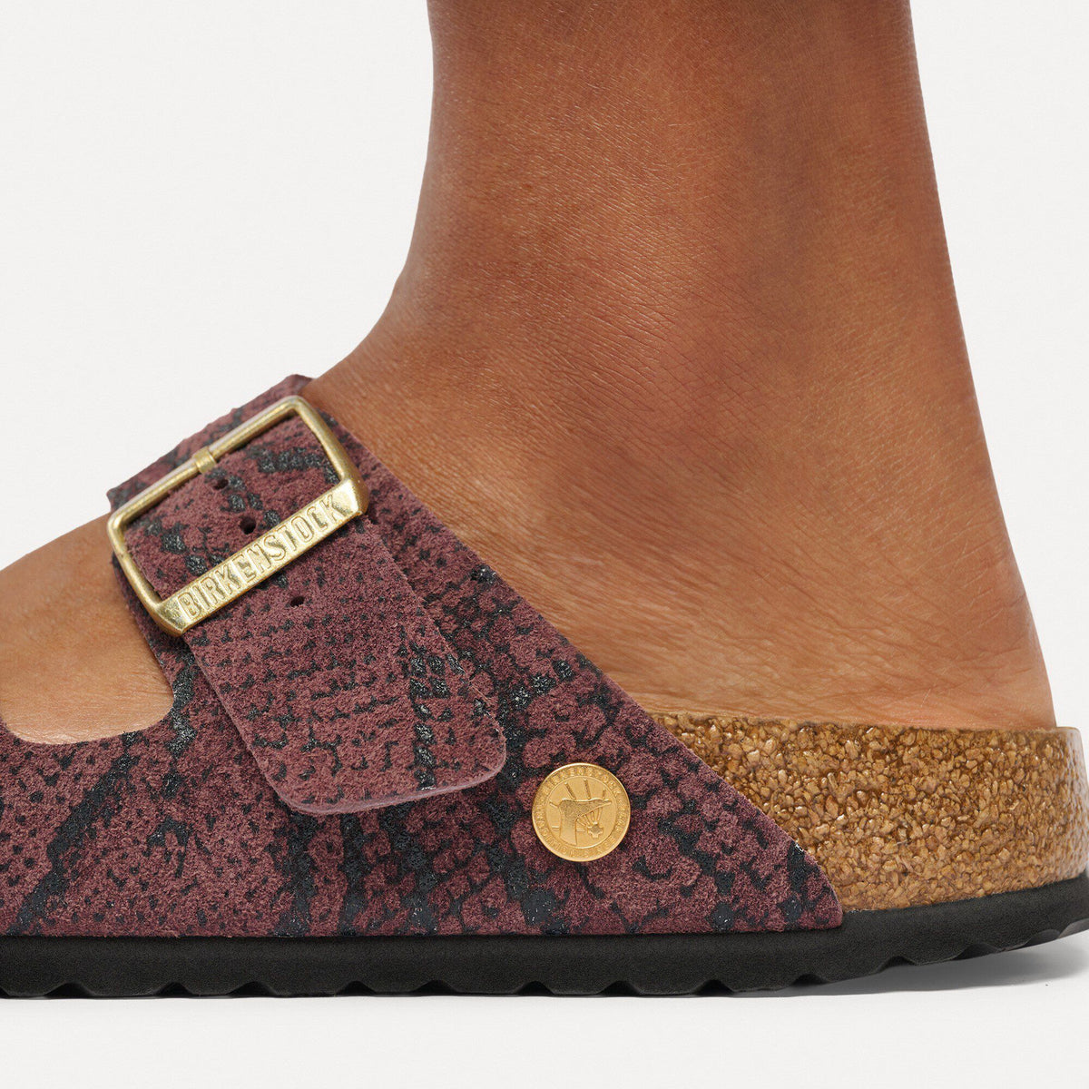 Arizona Suede Leather in Color Snake Pepper | Birkenstock