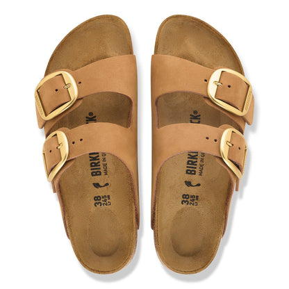 Arizona Big Buckle Nubuck Leather in Color Mink | Birkenstock