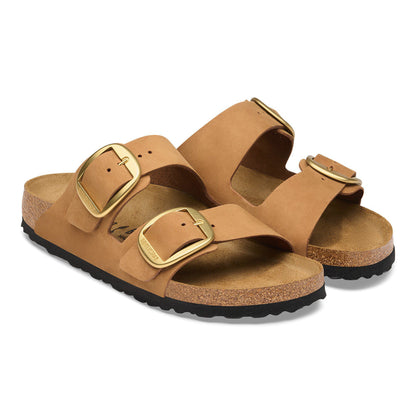 Arizona Big Buckle Nubuck Leather in Color Mink | Birkenstock