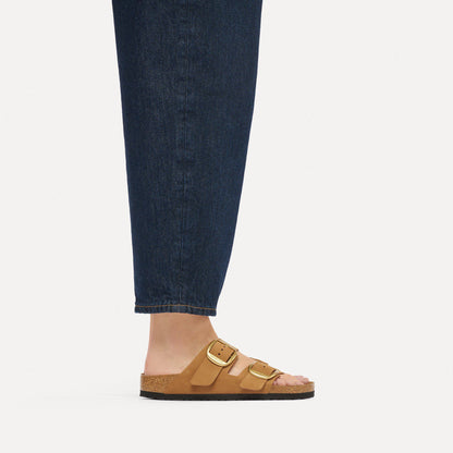 Arizona Big Buckle Nubuck Leather in Color Mink | Birkenstock