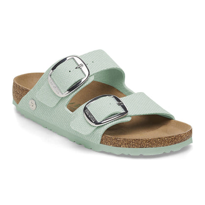 Arizona Vegan Big Buckle Textile in Color Canvas Surf Green | Birkenstock