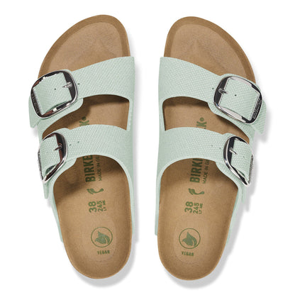 Arizona Vegan Big Buckle Textile in Color Canvas Surf Green | Birkenstock